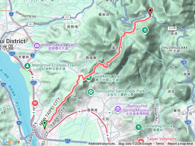 臺北大縱走第一段預覽圖