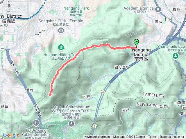 南港山、九五山、拇指山