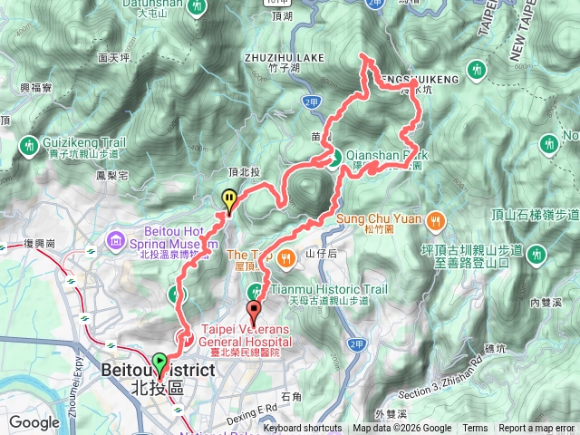 捷運石牌站上七星山下天母古道預覽圖