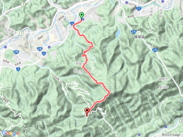 七堵登拔西猴山姜子寮山下盤石嶺