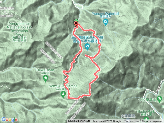 熊空山 滿月圓山 多崖山 北插天山下 接滿月圓步道下山