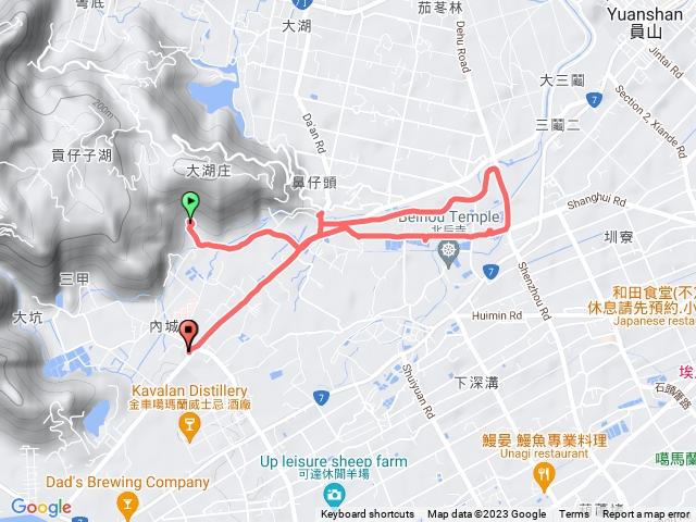 地理資訊系統-內城大湖溪