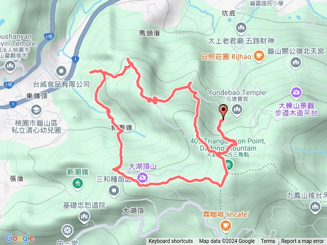 馬頭厝山-馬頭尖-東嶺頂山-新潮嶺山-大湖頂山-大棟山
