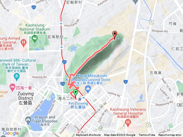 🔺高雄/楠梓/半屏山北峰碉堡▶️半屏山北峰，H125m (高市府精密導線點)