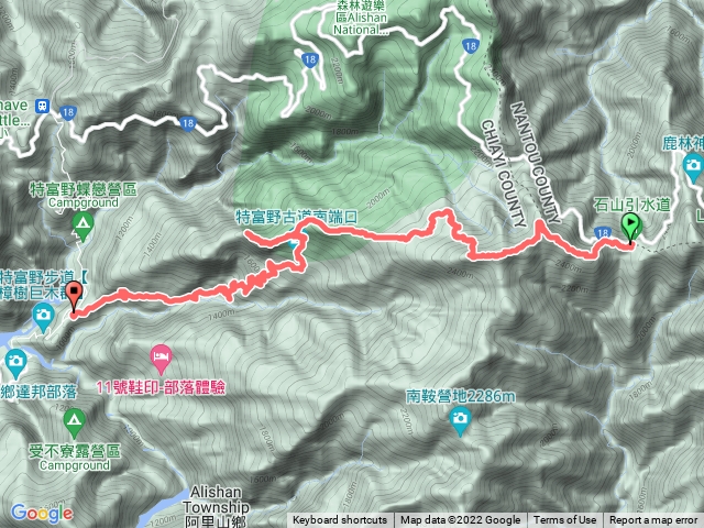 自忠山·東水山·特富野古道縱走