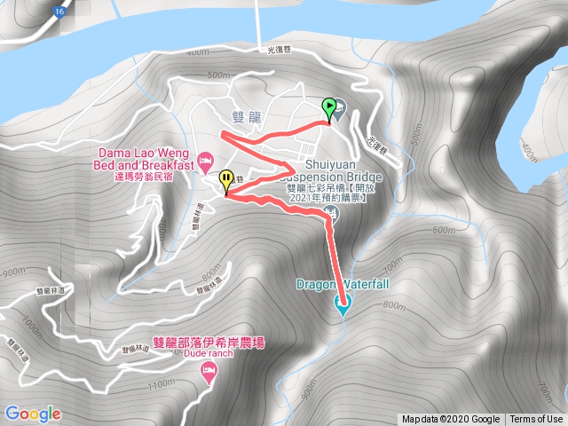 雙瀑布七彩吊橋