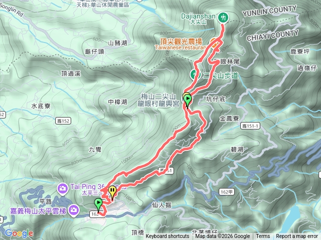 雲嘉五連峰〇縱走
