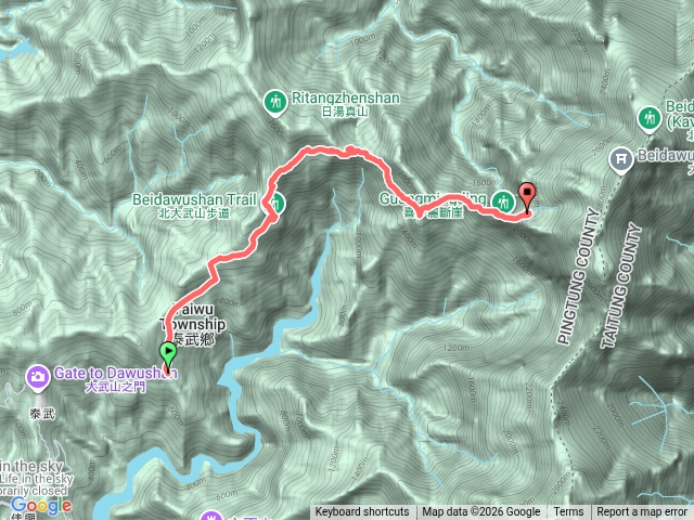 1150324北大武登山口到檜谷山莊預覽圖
