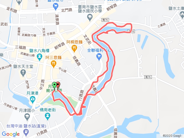 鹽水月津港親水公園步道