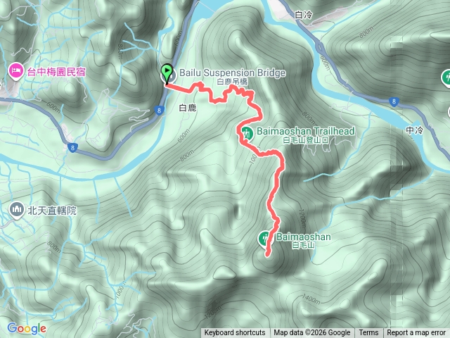 谷關七雄的白毛山預覽圖