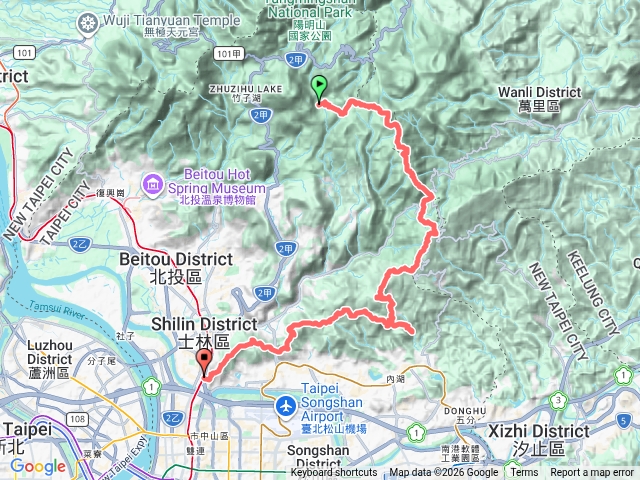 臺北大縱走第三（冷水坑開始）、四、五連走預覽圖