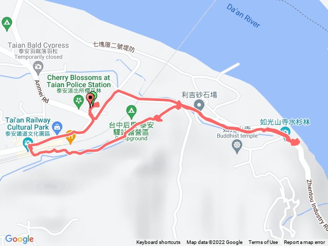 台中 | 后里：目見崎 (町杭標)、東勢：貓仔坑北 (町杭標)、舊泰安車站