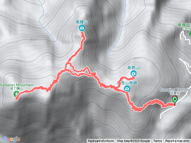 2023/9/14 烏來三山：美鹿山南峰、拔刀爾山、高腰山、美鹿山