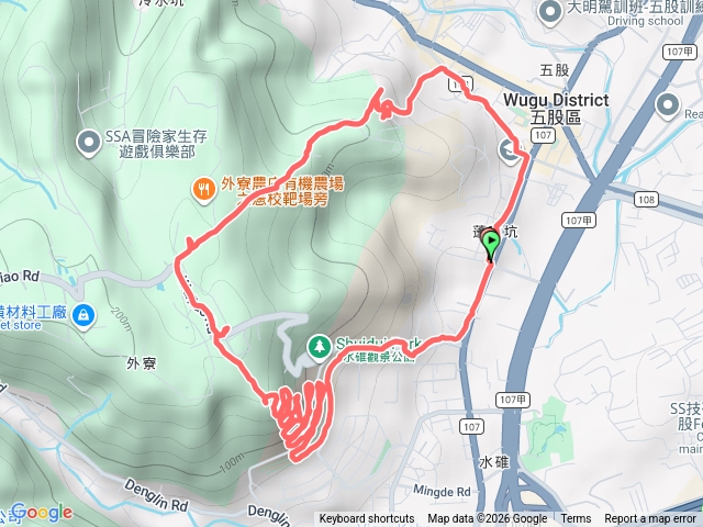 水碓公園水碓山龍鳳岩步道O型