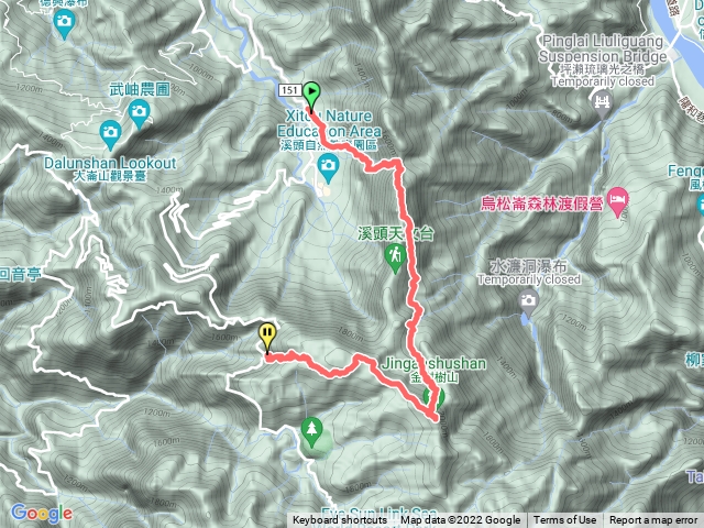 鳳凰北嶺烏土堀上金甘樹山