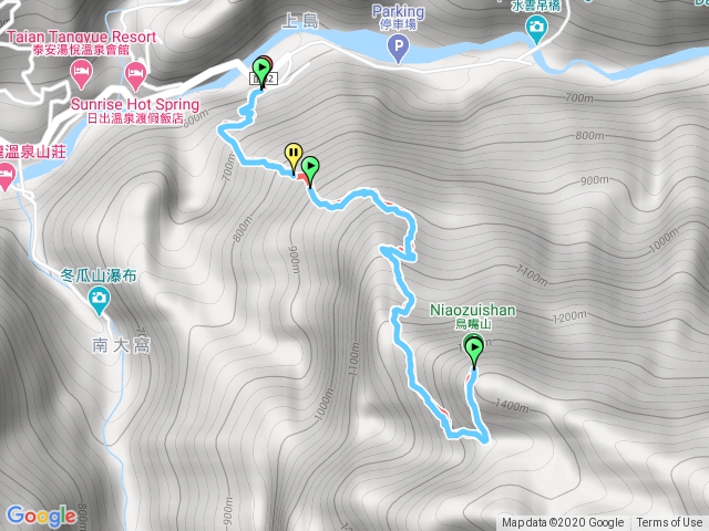 上島山．原路折返-一路順暢
