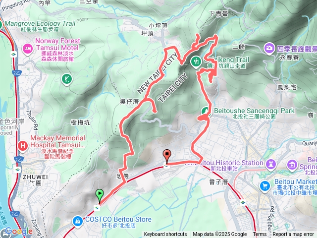 忠義山-稻香山-小坪頂山--貴子坑山
