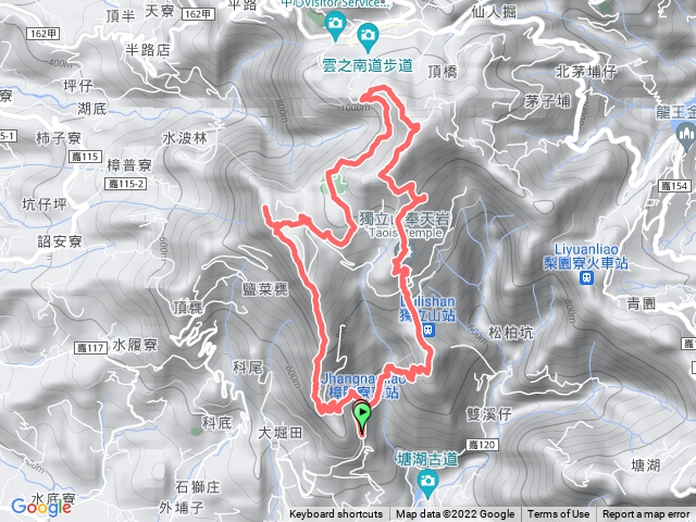阿拔泉 觀音石山  大巃頂（西北+主峰） 奉天岩 獨立山