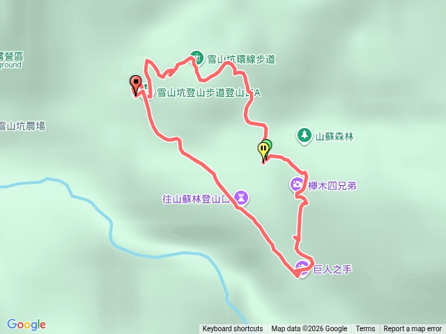 雪山坑環線步道預覽圖