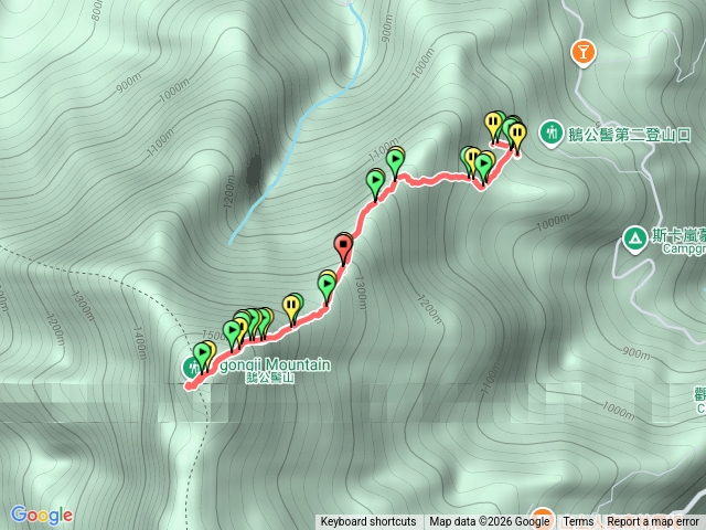 鵝公髻山第二登山口預覽圖