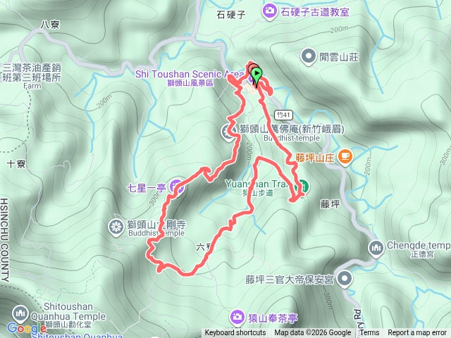 藤坪古道-六寮步道-獅山古道O型