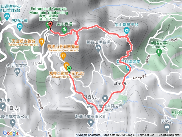 2023觀音觀鷹尋寶任務觀音山、尖山(占山)登山步道