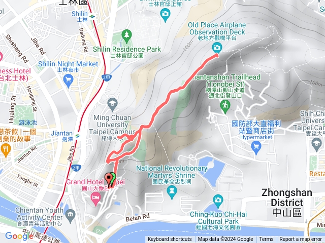 劍潭山親山步道（老地方觀景台）