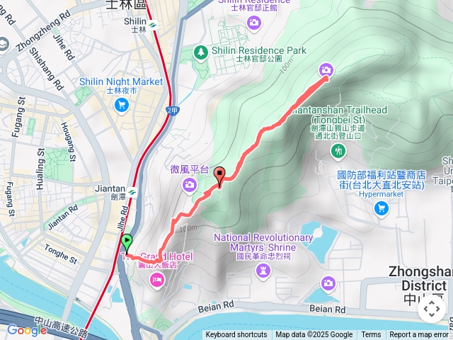 元大證券中山北路劍潭山步道