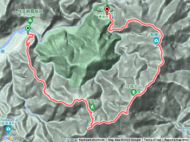 2023.2.11 我音山連走有勝山 出惠蓀林場 (我音山-關刀山-守關山-守城大山-有勝山)預覽圖