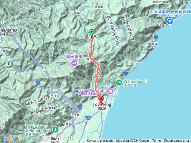 20241010雙溪灣潭-灣潭崙-鶯子嶺山-礁水坑山-礁水坑山南峰-頭圍山-頭城車站