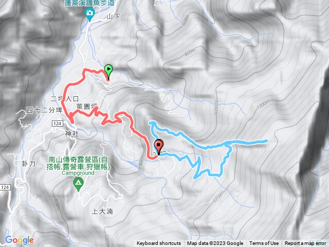 苗栗南庄 紅毛山 無名山O行走航跡檔gpx(2023-04-09)