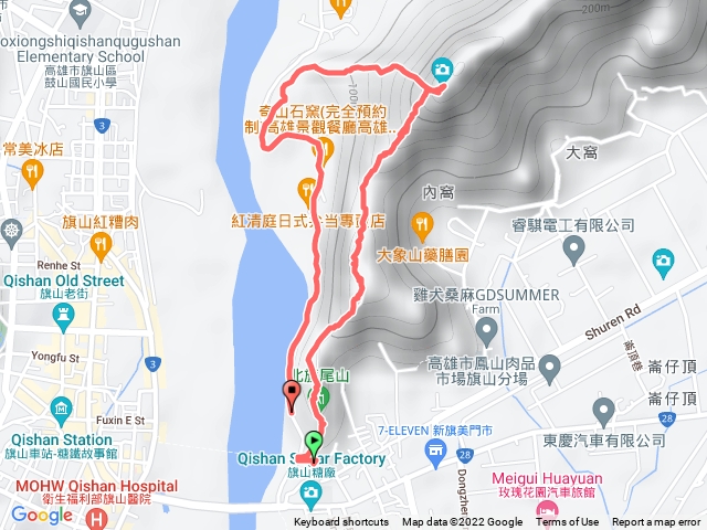 旗尾山一進三出