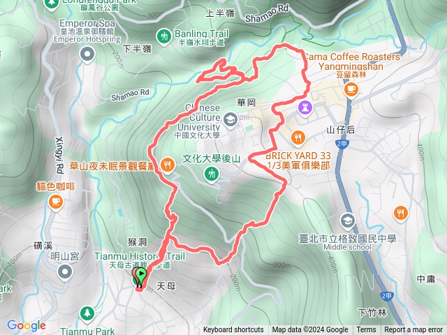 天母水管路、翠峰瀑布、下竹林步道