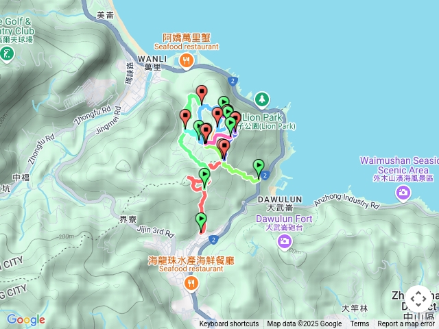 2025.03.08大武崙澳古道-大o北路線-光緒古墓-瑪鋉山東北稜Q字形