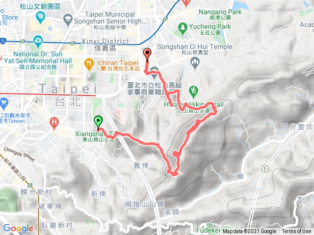 20210207_南港山攀岩步道(四下五上一下二上)