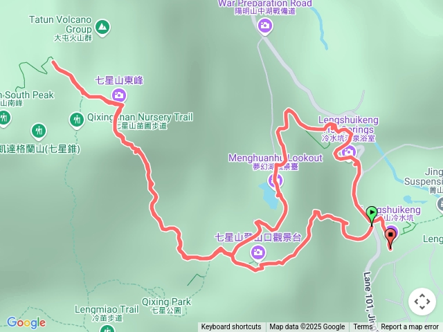 冷水坑-七星山東峰-主峰-夢幻湖
