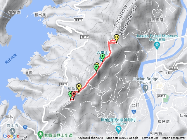 甲仙六義山~聖保宮 百葉登山口