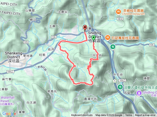 20251012石碇冷飯坑山／楓子林山／烏月山0型走
