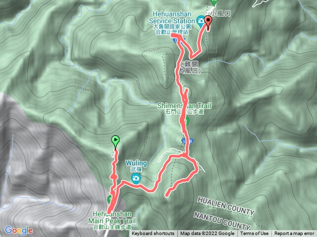 合歡主峰東峰石門