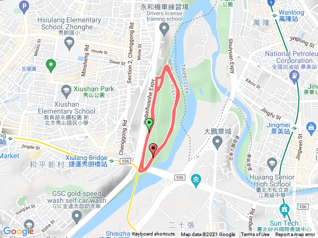 秀朗追風園區6公里跑步