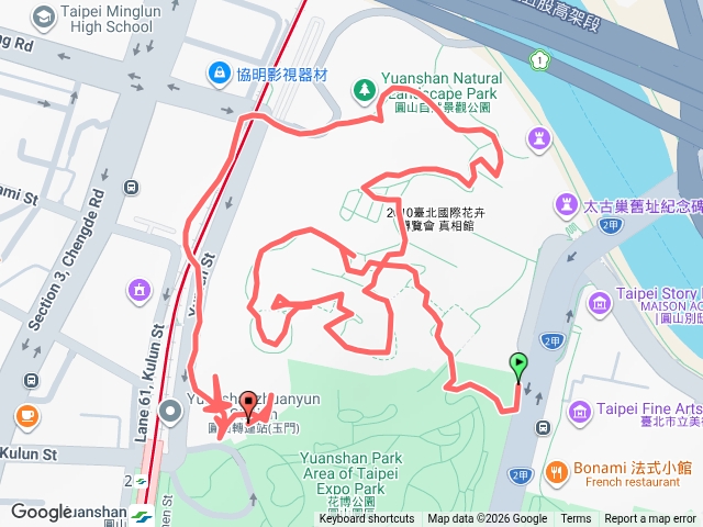 圓山(昨日世界-三角點-臨濟護國禪寺)預覽圖