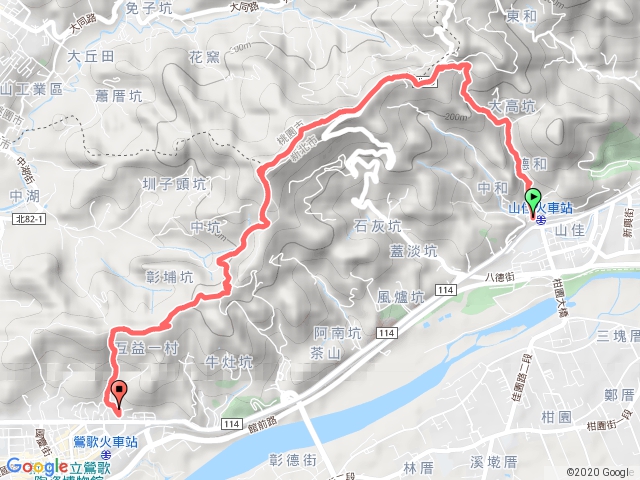 山佳車站經石灰坑山、百年榕樹到鶯歌宏德宮(20190817)