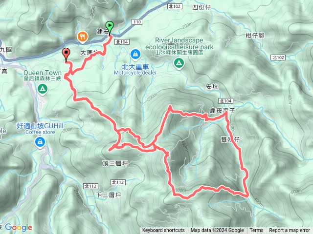 三峽建安取六山與鳥嘴四秀