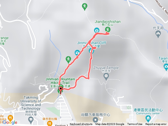 路線 | 金面山親山步道