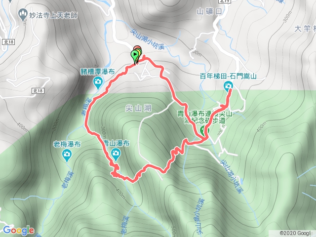 青山瀑布步道+百年梯田