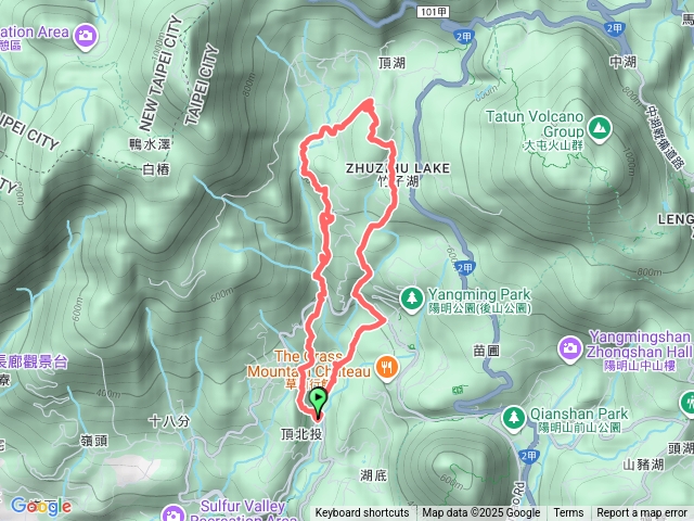 20250820 十八份水圳 草山觀瀑吊橋 猴崁圳 竹子湖山北峰 猴崁湖田國小步道 玉瀧谷 陽峰古道 O行