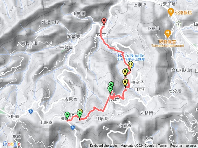 石碇-月扇湖山-四分子古道