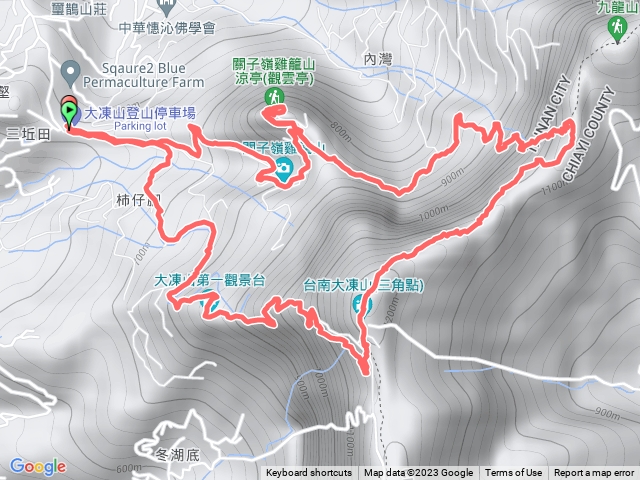 雞籠山+九龍山+大凍山O型