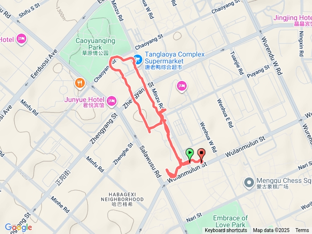 呼能美食街成吉思汗廣場