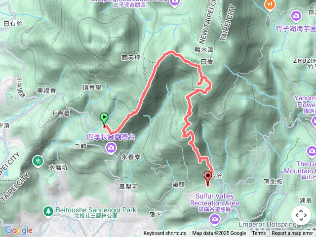 20250501安溪寮-大屯西南稜-安溪寮山市268-大屯西南南峰市253-大屯山西南峰市252-大屯西峰市488-小屯山市254-中正山北峰市255-中正山-中正山東南峰市266-十八份登山口